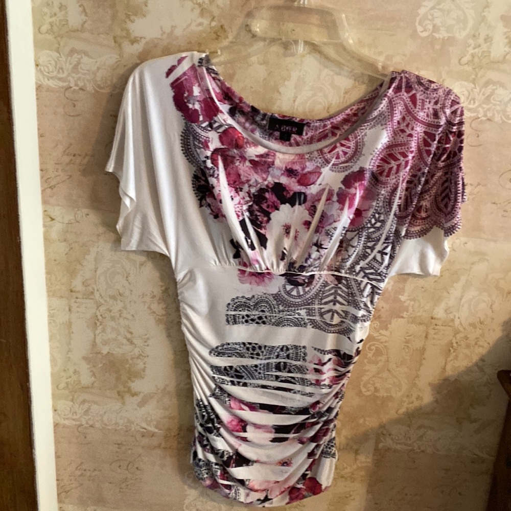 A. Byer, Multicolored short sleeved shirt.